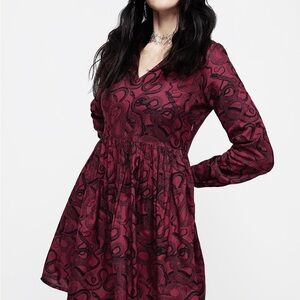 Ophidia Snakes Print Mini Dress Sz 4 - Bold, Statement Snake Print, Alt Style